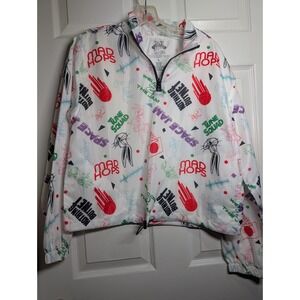 Space Jam Pullover Half Zip Large Windbreaker Type‎